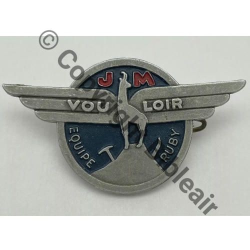 CENTRE ECOLE JEUNESSE et MONTAGNE de MONTROC Eqp RUBY (SLT) BLEU  A.AUGIS ST.BARTH LYON 3Li 2Griffes Grenu Alu peint Src.historiacollection2aI 245Eur06.17 